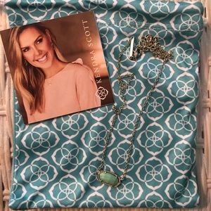 Kendra Scott Elisa Necklace Mint Stone
